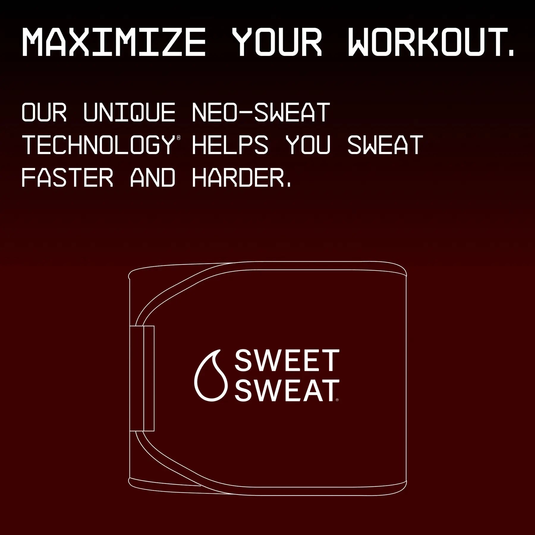 Sweet Sweat Ab Trainer for Women and Men - Sweat Band Waist Trainer Belt for High Intensity Training and Gym Workouts, 5 Adjustable Sizes - Black/Pink